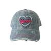 Кепка-снэпбек из денима с вышивкой «Письмо любви», модная винтажная бейсболка для улицы