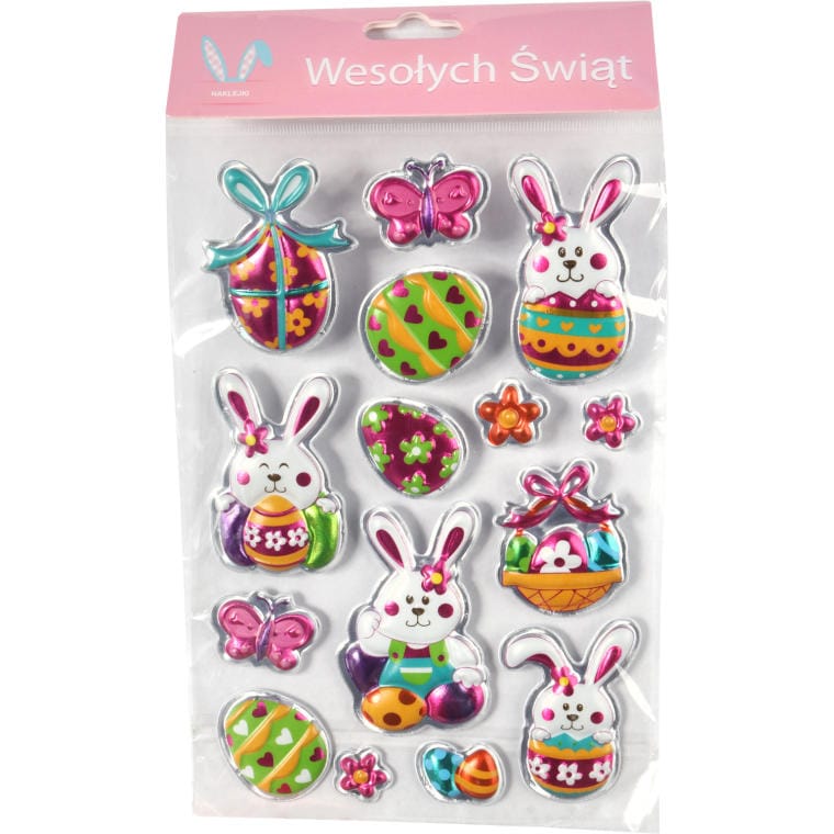 Set of Mixed Patterns of Self-Adhesive Window Stickers, 15 pcs.