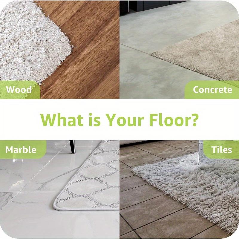 1/4/8/16 шт. треугольный резиновый противоскользящий коврик из полиуретана для паркетных полов и плитки, многоразовая и моющаяся лента для ковров, сохраняющая углы плоскими (черный)