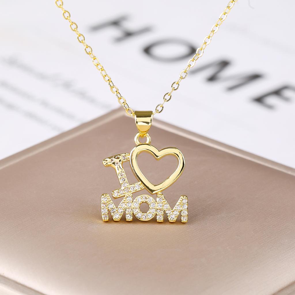 Новое многоцветное кристаллическое циркониевое сердце с буквой "Mama" кулон-ожерелье для женщин, мамы, бабочка, чокер, украшения, подарок на День матери