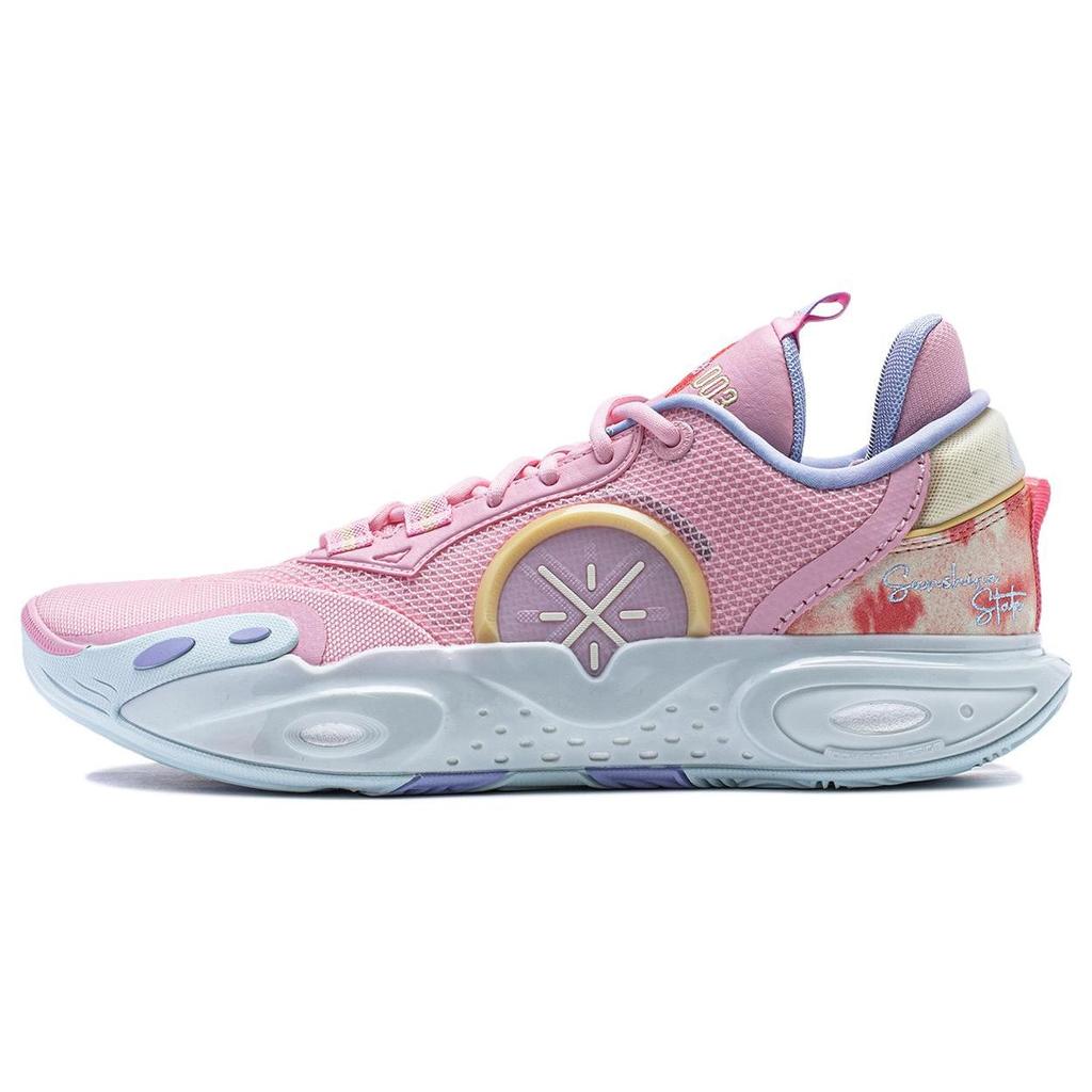 Li-Ning Мужские кроссовки Wade All City 12 Sunshine State розовые ABAU015-3