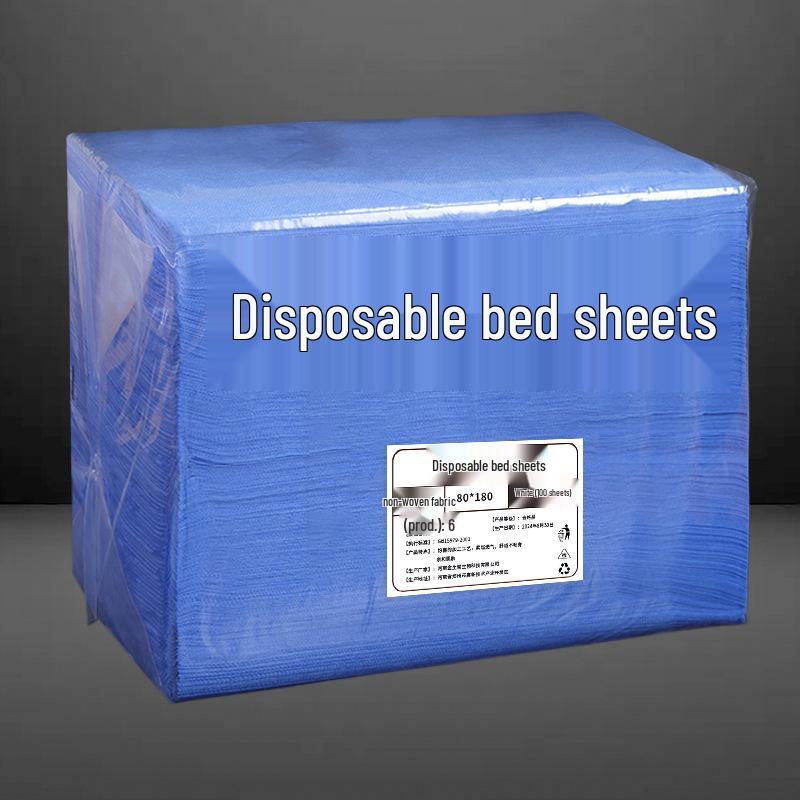 Waterproof Disposable Massage Bed Sheets with Face Hole - Breathable & Thickened Non-Woven Fabric