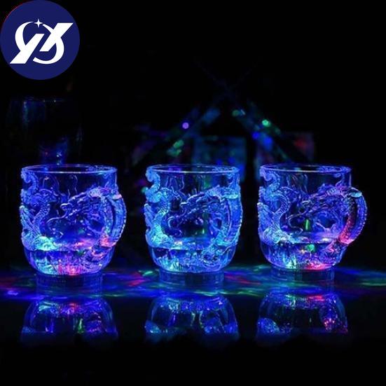 LED Flas Ng Color Change Water Activated Light Up Dragon Beer W Sky Cup Mug