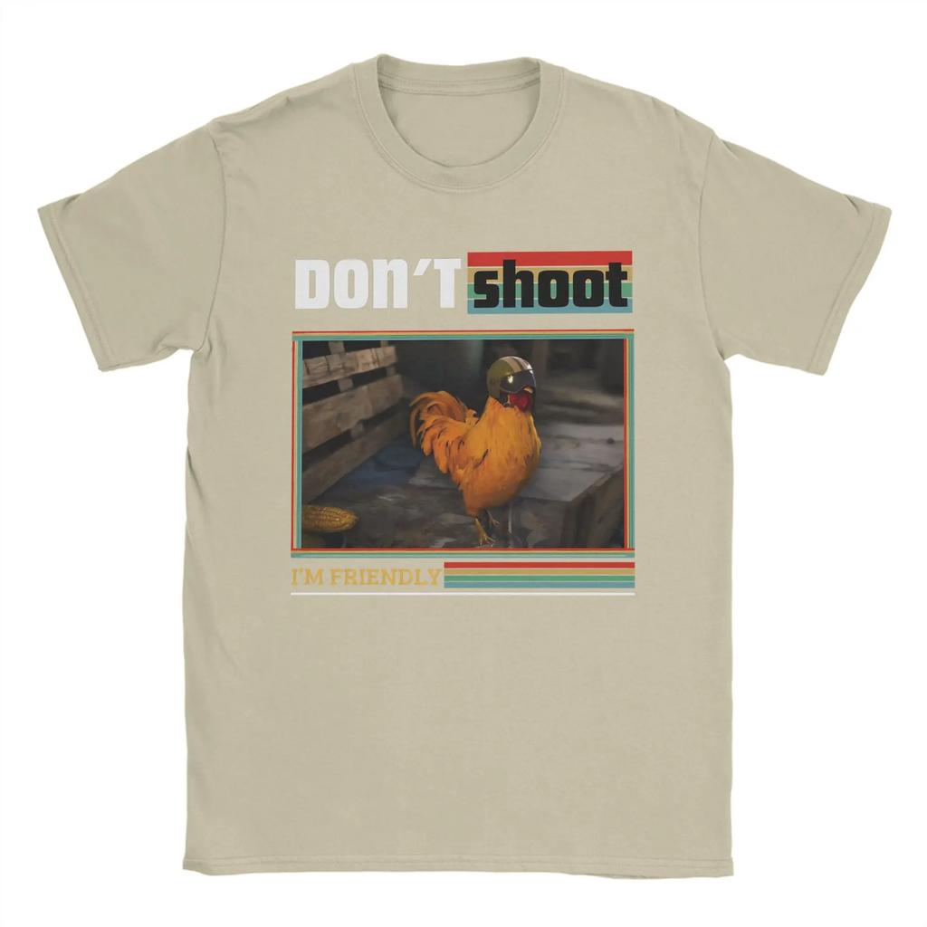 Не Стреляй Я Дружелюбный Футболка Летняя Арк Рейдеры Харадзюку Футболки Мужские Хлопок Круглый Вырез Оверсайз Топ Футболки Короткий Рукав Футболка