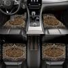 Комплект ковриков для пола автомобиля в богемном стиле, 4 штуки и 2 штуки пылезащитных коврика для пола, прочные автомобильные аксессуары