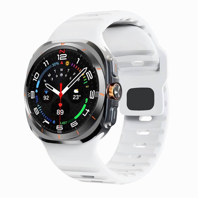 For Samsung Galaxy Watch 7 Ultra Strap 47mm Accessories Correa Sport Silicone Bracelet For Samsung Galaxy Watch Ultra Band 47 Mm
