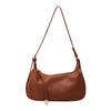 Bag women's new simple texture shoulder messenger bag lychee pattern niche fashion portable dumpling bag