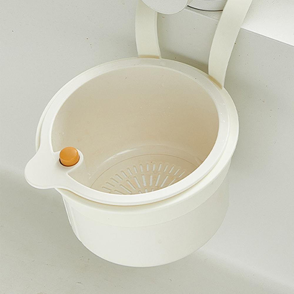 1 шт. Креативная подвесная корзина-сито для раковины, открывающаяся нижняя крышка, быстрое сливание, фильтр для кухонных отходов, многофункциональная, съемная