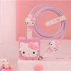 Kawaii Hello Kitty Data Cable Protective Sleeve 20W Protector For Iphone Charger Cartoon Cute Pvc Protective Cover Accessories 6