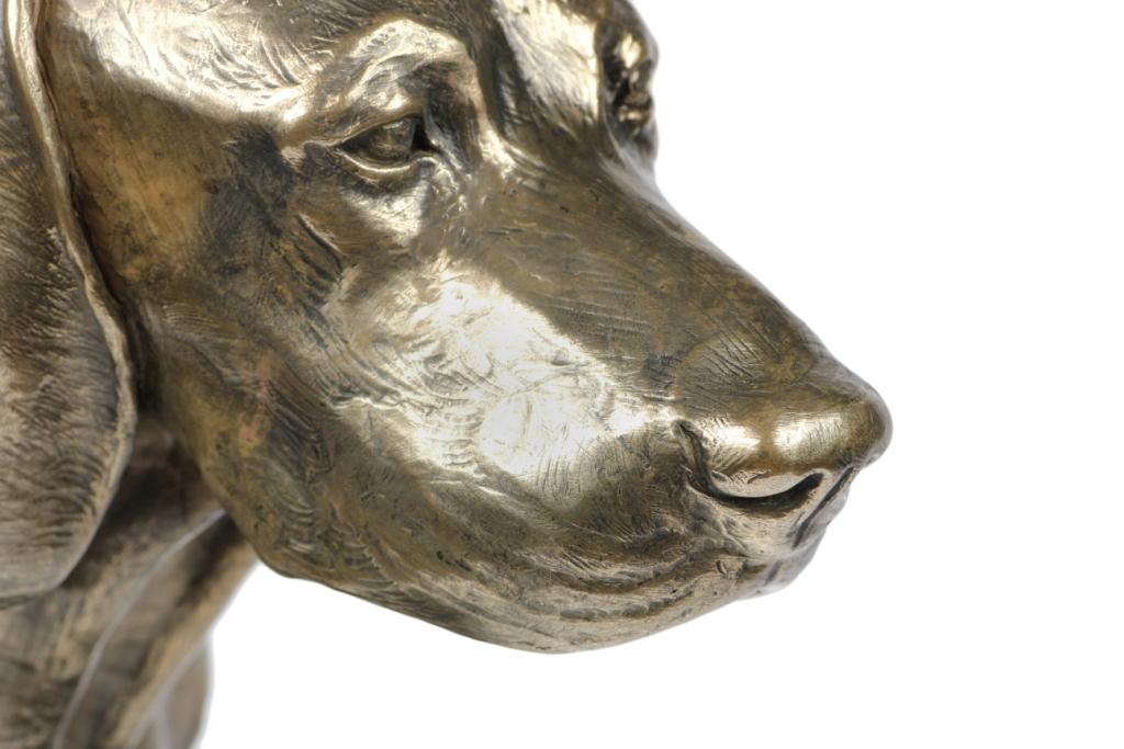 Weimaraner, Grey Ghost - Dog statue, bust on stone base, sculpture, trophy for dog show by Art-Dog brand