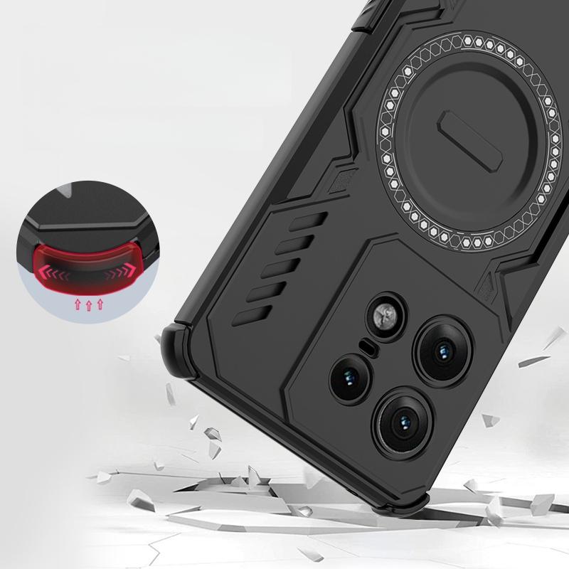 Armor Shockproof Phone Case For Motorola Edge 50 Fusion Car Magnetic Holder Cover For Moto Edge50Pro 50 Pro Edge 50 Neo Funda
