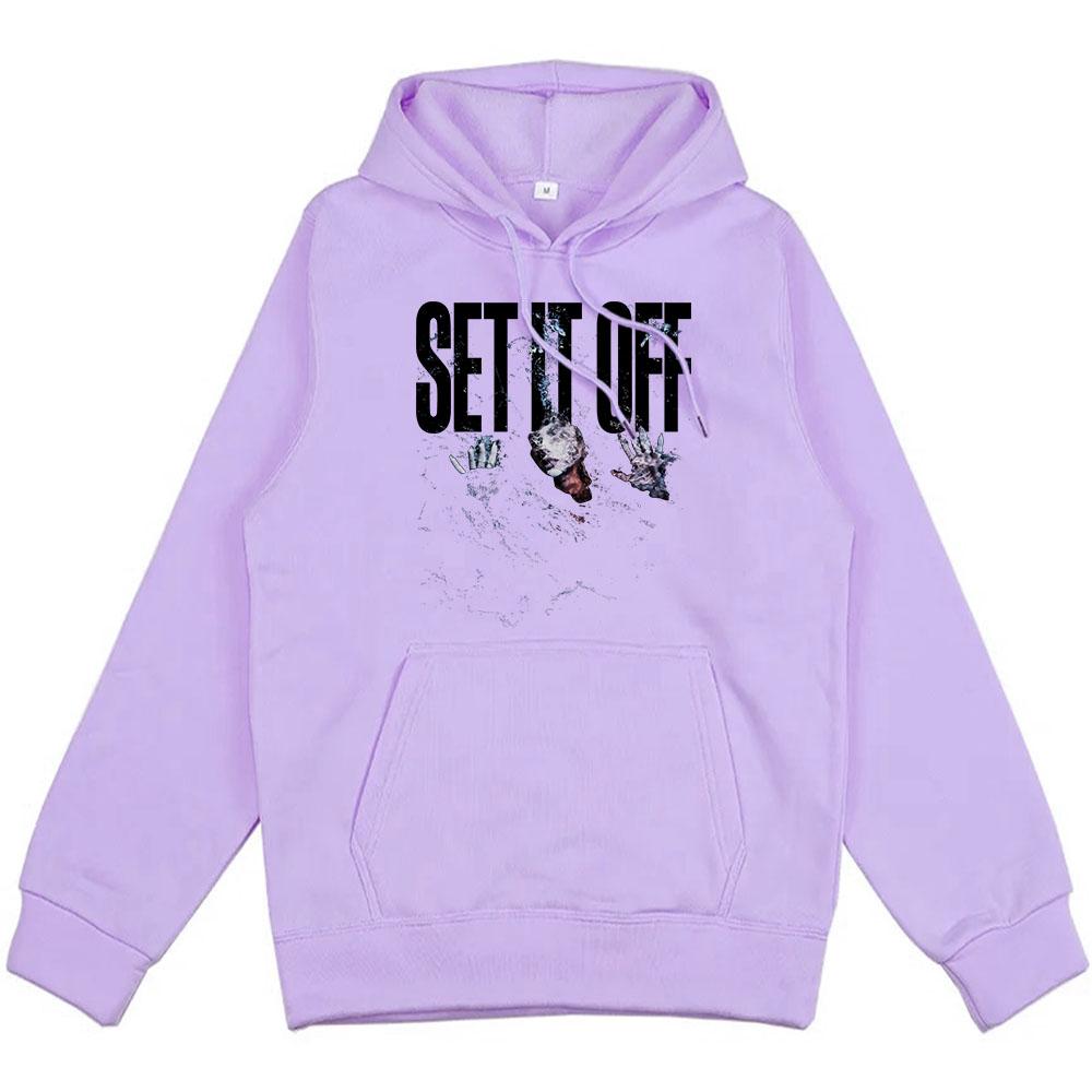 SIO Альбом Треклист Худи Рок-группа Set It Off Толстовки Гранж Мода Унисекс Уличная одежда Хип-хоп Гранж Мужские Sudaderas Мужские