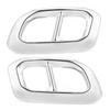 2pcs Car Tail Throat Frame 4 Outlet Exhaust Pipe Trim Fits for Mercedes Benz GLC GLE GLS W167 X253