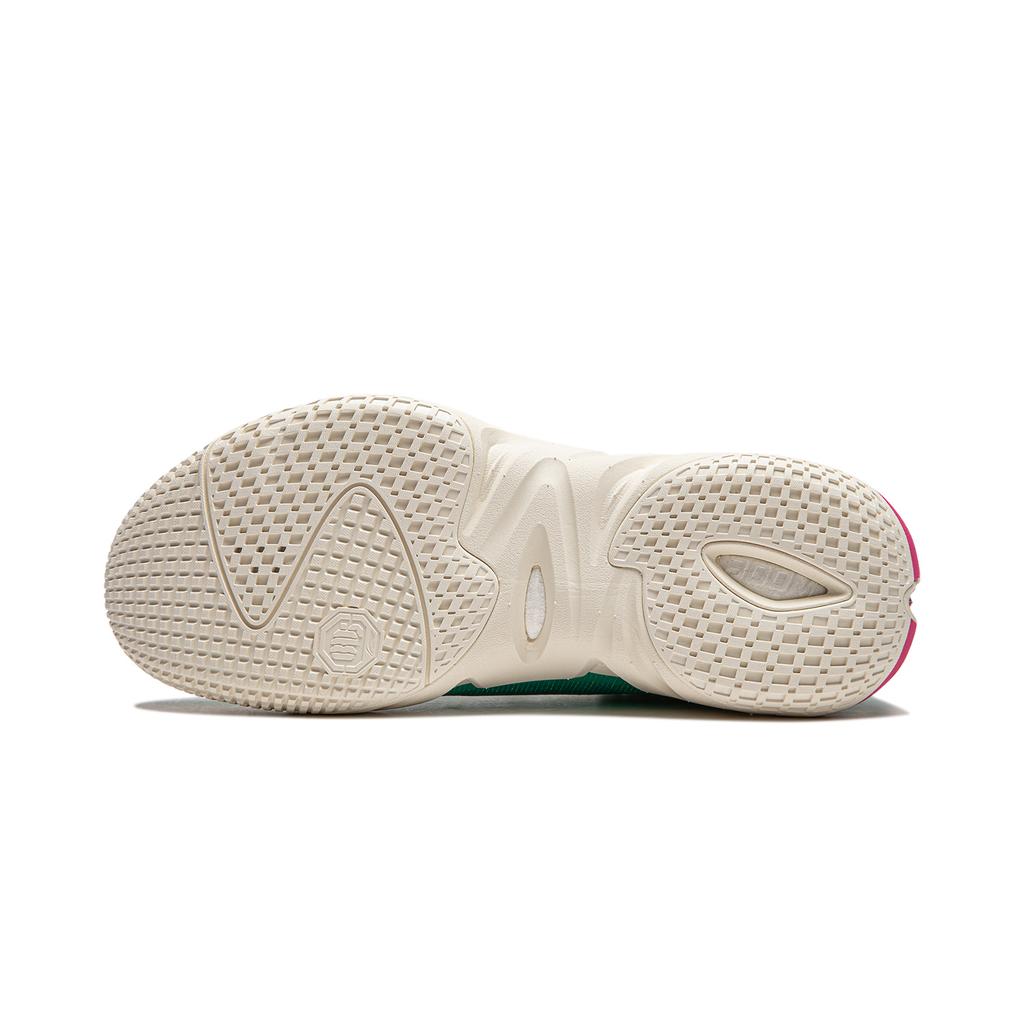 Li Ning Fan Wu 4 Weichu Youcai Basketball Shoes Men Sneakers Green Purple ABFU015-4