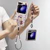 Гальванизированный Защитный Чехол для Samsung Galaxy Z Flip7/6/5 - Совместим с Японскими и Корейскими Мультфильмами