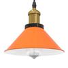 VidaXL Height-adjustable Pendant Lamp E27 Glossy Orange Metal, Pendant Lighting, Kitchen Pendant Lighting, 4103448
