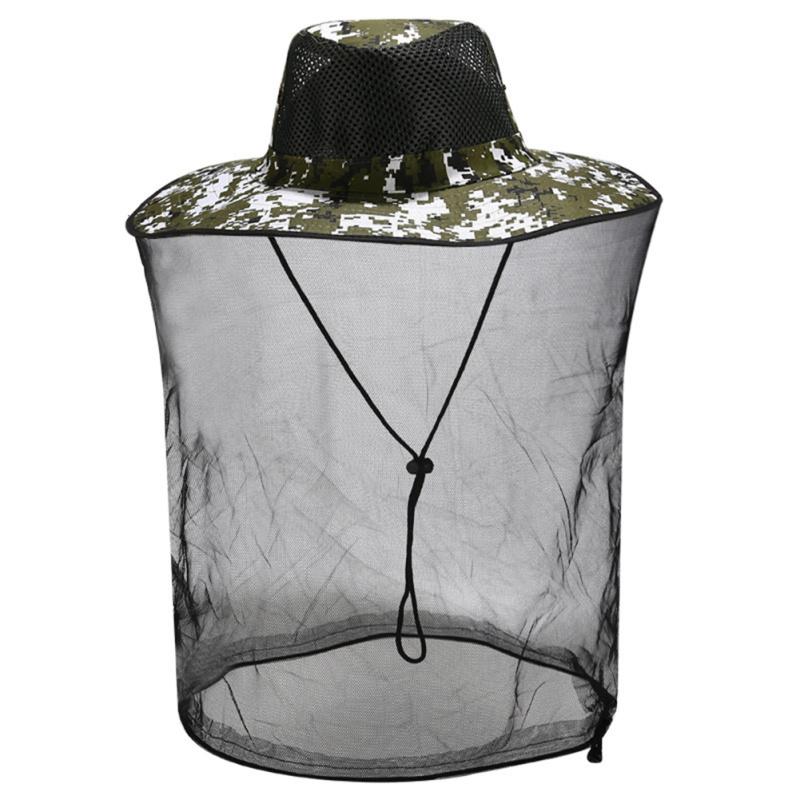 Солнцезащитная шляпа с сеткой для активного отдыха, защита от комаров и пчелиной головы с сеткой