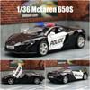 Police Car Series Volkswagen Mercedes Benz Dodge Lamborghini McLaren Ford Chevrolet Corvette Diecasts & Toy Vehicles RMZ City 1:36 Alloy Model