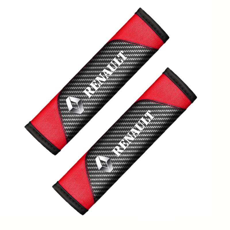 2026 Hot For Renault Interior Stickers 2 pcs Soft and Comfortable Car Seat Belt Cushions, Personalized and Fashionable Seat Belt