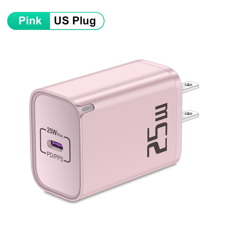 PD 25W USB C зарядное устройство быстрой зарядки Type C зарядное устройство для iPhone 16 15 Pro Phone QC 3.0 Type C быстрая зарядка для Xiaomi Huawei Samsung