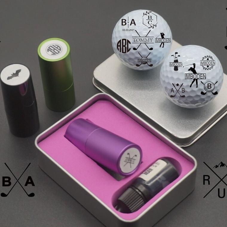 Custom Golf Ball Stamp Box Personalized Golf Stamps Gift for Golfer Golf Ball Marker Accessories Gifts For Men Fathers Day Gift 5