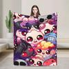 The Binding of Isaac Knitted Fleece Blanket  UltraSoft Throw for Couch Home or Portable Use  Indie Video Game Inspired Quilt
