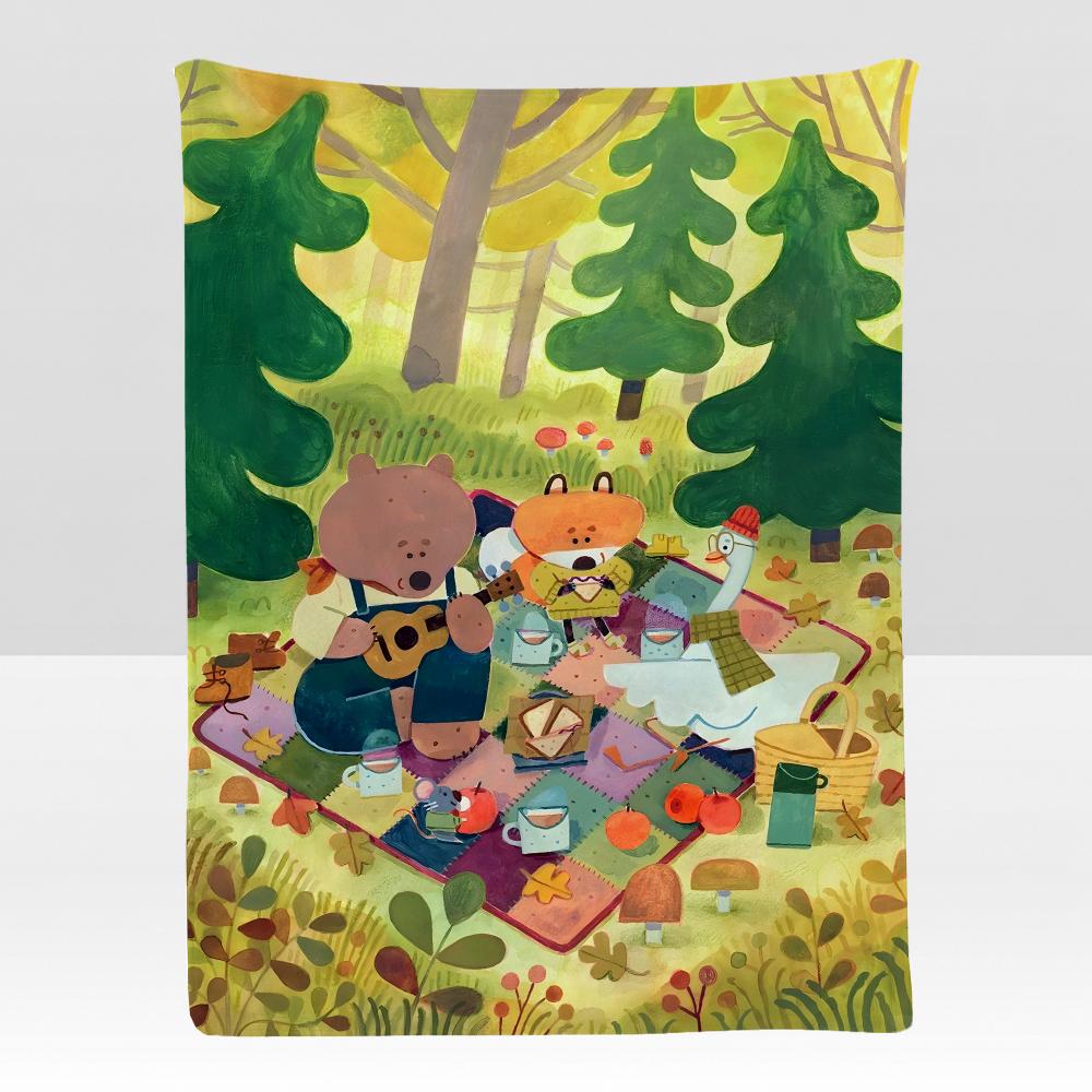 artist HGYUM KKIM Throw Soft Flannel Blanket for Bed Bedroom Sofa Picnic Throw Skinfriendly Breathable Gift Cover