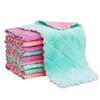 20Pcs Lint Free Kitchen Cleaning Cloth Dish Towels Double Sided Water Absorption Microfiber Dish