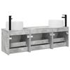 Bathroom Cabinet Set 3 pcs Concrete Grey 49 x 44.5 x 66 cm
