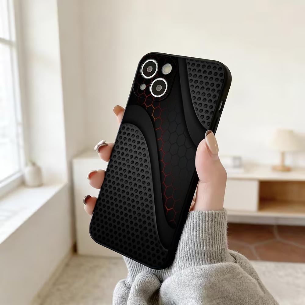 Мужской деловой модный чехол для телефона с узором, подходит для iPhone 17 16 15 14 13 12 11 Pro/Max/Plus, противоударный, матовый, мягкий, из ТПУ
