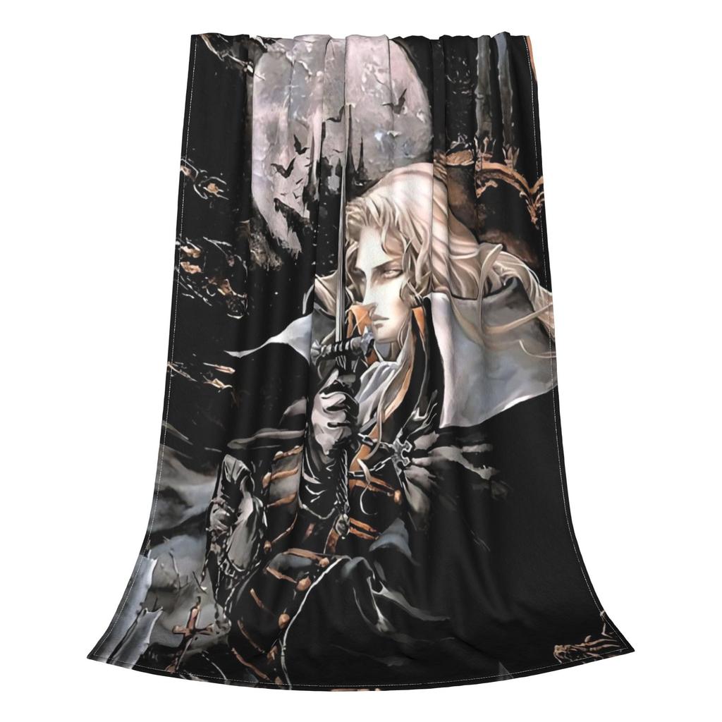 Фланелевое покрывало Castlevania - Symphony Of The Night Шерстяное Теплое Плюшевые одеяла Мягкое постельное белье для кровати Гостиной Дома Пикника