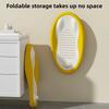 Foldable Baby Bath Seat Non-Slip PP Shower Net Support Ergonomic Backrest Design Easy-Clean Christmas Gift for Toddlers