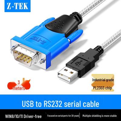Кабель-преобразователь USB в RS232 DB9 Serial Z-TEK