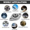 Zinc Alloy Pillow Block Bearing KP08 KFL08 8mm Inner Bore Shaft Rod Bearings Brackets Self-Alignment Mounted Ball Bearings