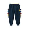 Повседневные брюки для мальчиков, однотонные детские спортивные брюки с рисунком динозавра