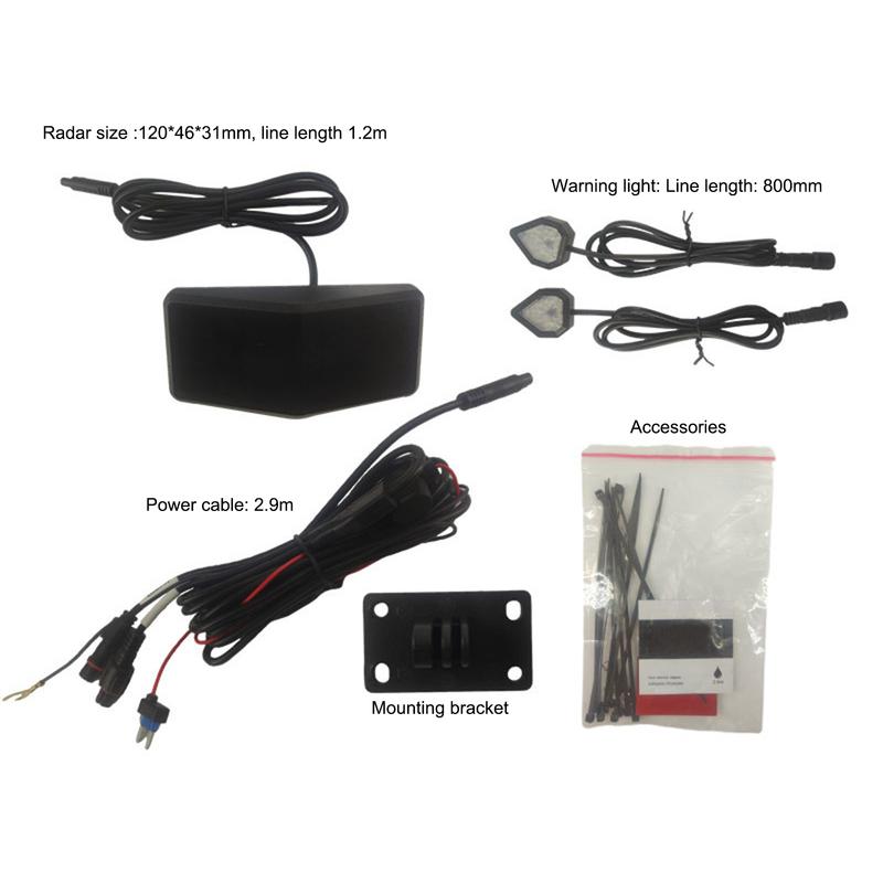 Waterproof 24Ghz Millimeter Wave Sensor Lane Change Assist System BSD Blind Spot Monitoring IP67 Motorcycle Blind Spot Detection