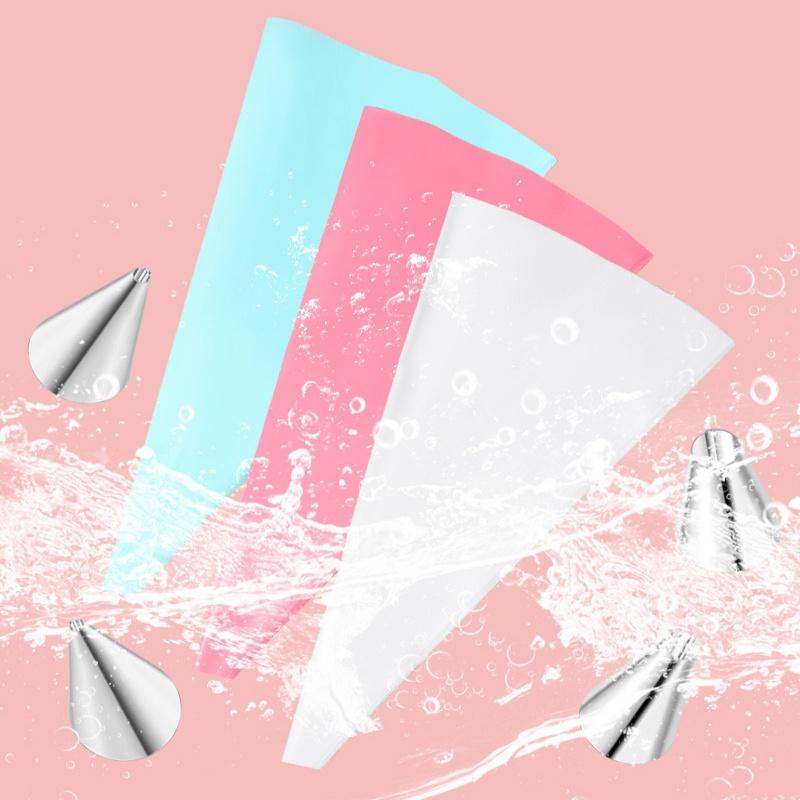 Набор кремовых насадок 14/29 шт. Кухонный кондитерский инструмент для украшения тортов кремом, аксессуары, многоразовые кондитерские мешки