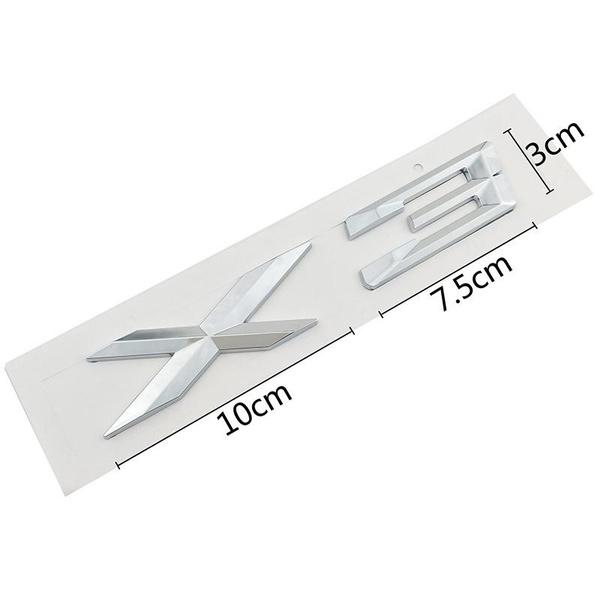 ABS Chrome 3D буквенная эмблема значок наклейка автомобильный Стайлинг для X1 X2 X3 X4 X5 X6 X7 GT