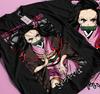 Мужская Женская Футболка Nezuko Клинок Рассекающий Демонов Kimetsu No Yaiba Аниме Mitsuri Kanroji Футболка Подарок 247