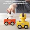 Игрушечные машинки "Нажми и езжай" для малышей 1-3 лет, Гоночные машинки с животными для младенцев, Набор игровых машинок для младенцев, Машинки-толкалки на трении для малышей
