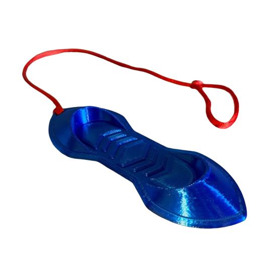 Mini Finger Skateboard Toy Lightweight Plastic Small Fingerboard with Rope Non-slip Air Surfing Board Toy Kids Skaters Surf Fans Gifts