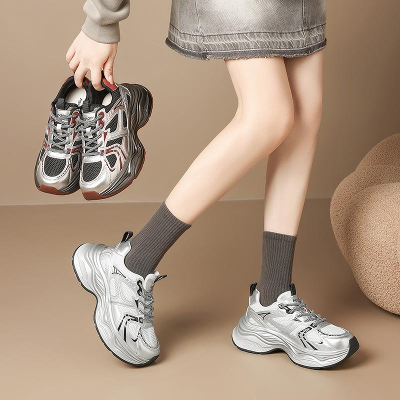 Августин платформа папины кроссовки женские 2025 новая осень легкая повседневная спортивная обувь для хайкинга