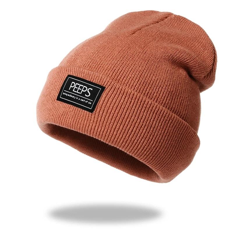 Fashion Women Men Warm Acrylic Beanie Hat Cap Autumn Winter Lady Sad Expression Boy Girl Knitted Cap Hat For Women Men