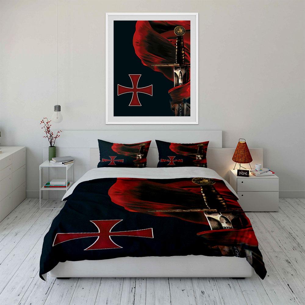 Crimson Valor Unleashed Elegantly Bedding sets Duvet covers Pillowcases(1* Duvet Cover 2* Pillowcases without duvet insert)