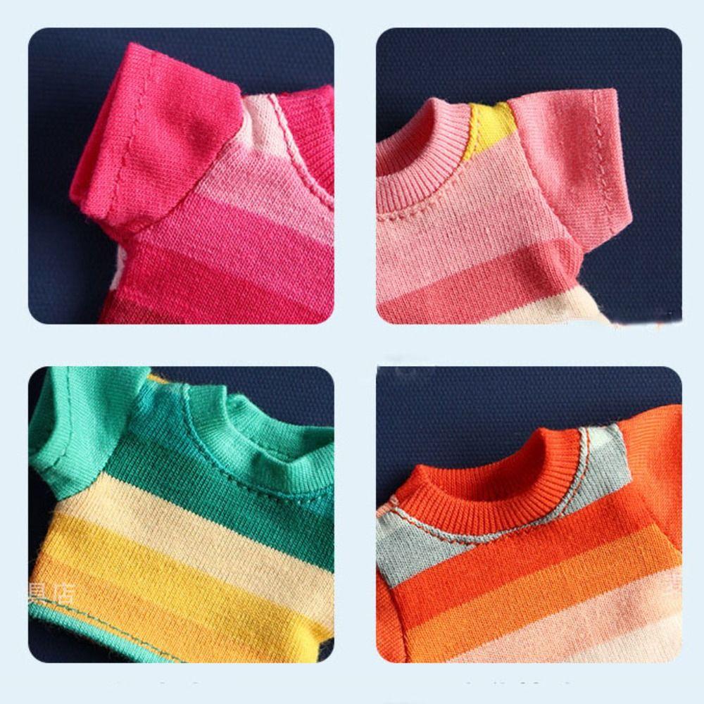 DIY Accessories Doll Elastic Clothes Casual Idol Doll Outfit for 10cm Cotton Stuffed Dolls Kid Gift