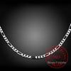 4mm Figaro Chains Wholesale Personality Fashion Unisex Party Wedding Gift 925 Sterling Silver Chain Necklace For Women Men