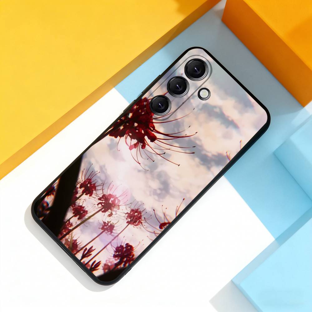 Чехол-паук Ghoul Red L-Lily Tokyo для Samsung Galaxy A 22,71,53,52,51,72,73,5G, Note, J7,8,9 Мягкий черный чехол