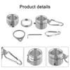1 Set Flags Pole Clip Mounting Rings With Clip Flagspole Fittings Rotating Flagspole Rings Flagpole Swivel Buckle Accessories