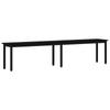 Bench in Black Oak Look 200 x 35 x 45 cm Engineered Wood