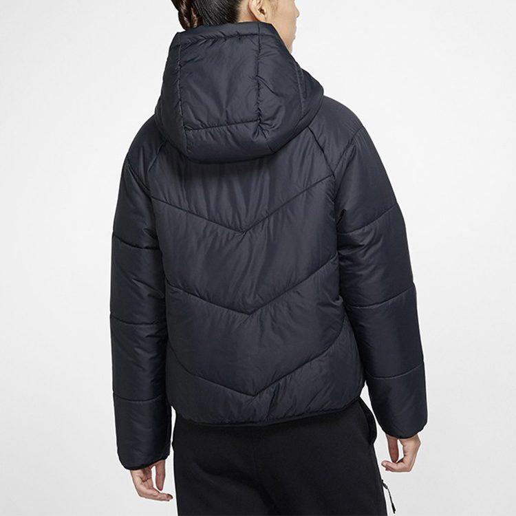 Nike Женские пуховики Черные С капюшоном Умеренные Другие CV8688-011